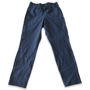 Ink blue on the fly pants